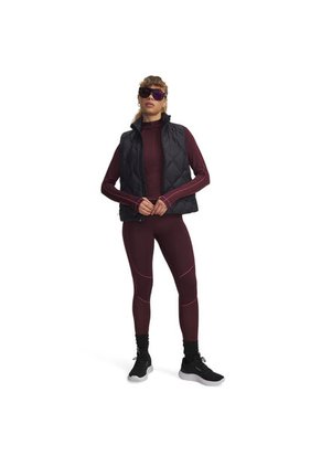 Camiseta De Compresión Manga Larga Mujer Under Armour CG TEXTURED 1/2 ZIP Rojo Under Armour