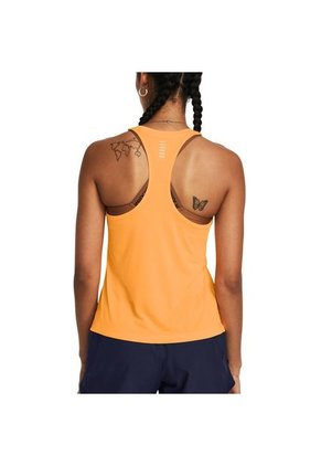 Camiseta Esqueleto Under Armour Launch Singlet Mujer-Naranja