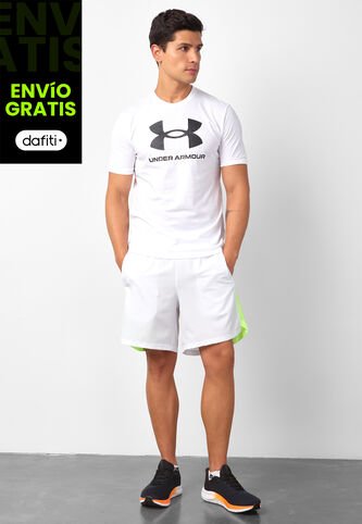 Pantaloneta UNDER ARMOUR Launch 7 Blanco Under Armour