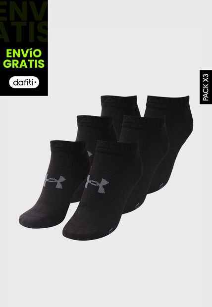 Medias X3 UNDER ARMOUR  Essential Low Cut Negro