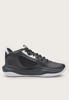 Tenis Basketball Negro-Blanco-Dorado UNDER ARMOUR Lockdown 6