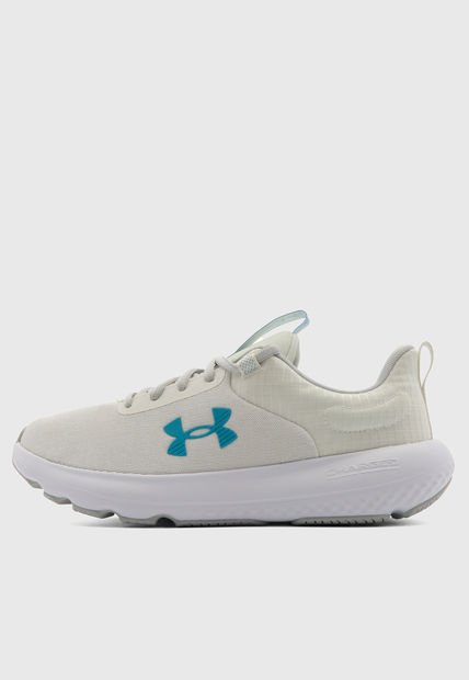 Tenis Running Marfil-Blanco-Turquesa UNDER ARMOUR Charged Revitalize