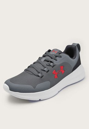 Tenis Running Gris-Rojo-Negro UNDER ARMOUR Essential
