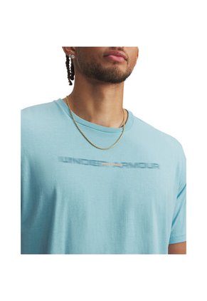 Camiseta Hombre Under Armour UA M BLUR WM SS Azul Under Armour