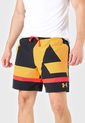 Pantaloneta Negro-Mostaza-Naranja UNDER ARMOUR Baseline Woven 7 de Under Armour