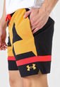 Pantaloneta Negro-Mostaza-Naranja UNDER ARMOUR Baseline Woven 7 de Under Armour