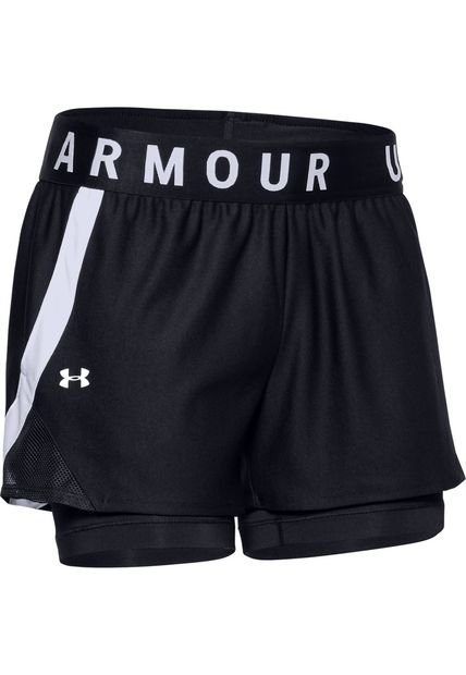 Short Under Armour Play Up 2 En 1  Mujer-Negro