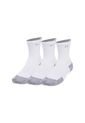 Medias Unisex Under Armour AD RUN CUSHN 3P CREW Blanco de Under Armour