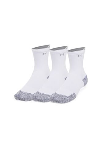 Medias Unisex Under Armour AD RUN CUSHN 3P CREW Blanco Under Armour