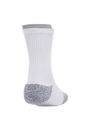 Medias Unisex Under Armour AD RUN CUSHN 3P CREW Blanco