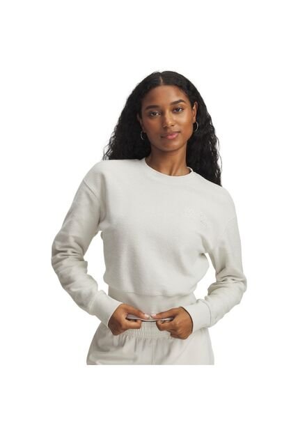 Buzo Mujer Under Armour ICN TRRY VRSITY CREW Blanco Under Armour