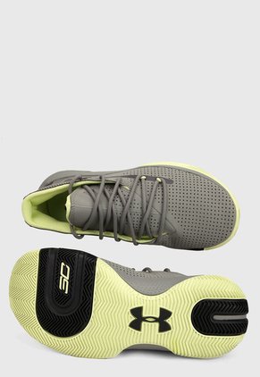Tenis Basketball Verde Oliva-Negro UNDER ARMOUR Ua Sc 3zero III