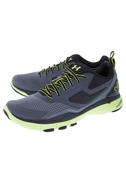 Training Gris-Verde Neón Under Armour Charged One Tr