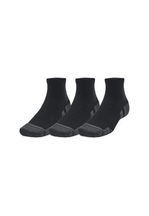 Medias Under Armour Prfrmnc Tech 3Pk Qtr -Negro