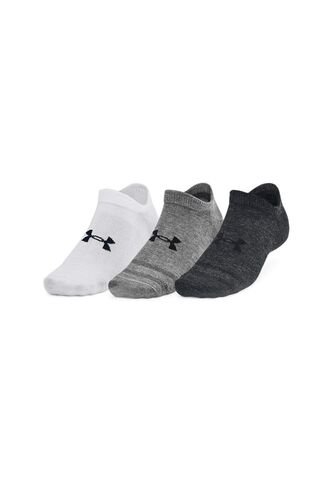 Medias Under Armour Essential No Shw 3Pk-Gris/Blanco/Negro Under Armour