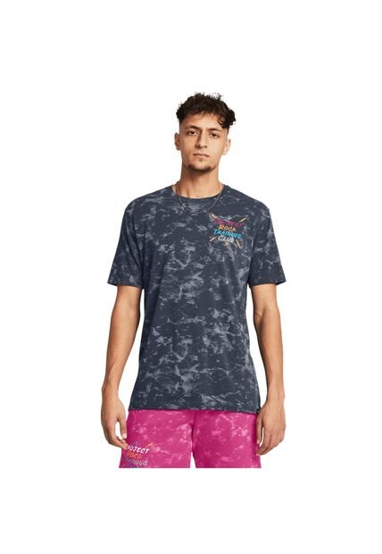 Camiseta Hombre UNDER ARMOUR PJT RCK TC AOP GRAPH Gris Under Armour