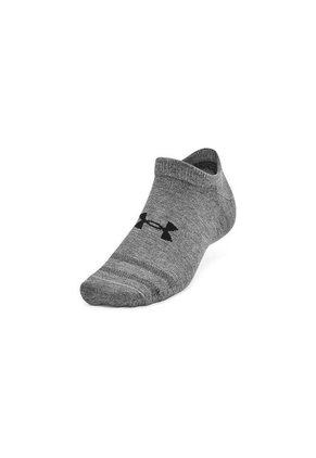 Medias Under Armour Essential No Shw 3Pk-Gris/Blanco/Negro