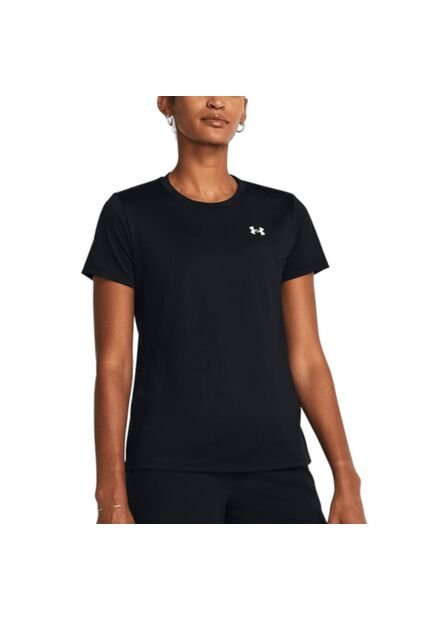 Camiseta Under Armour Tech Ssc Solid Mujer-Negro