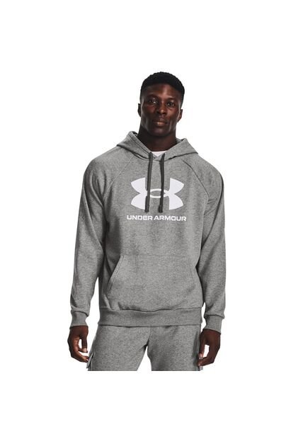 Hoodie Under Armour Rival Fleece-Gris