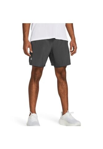 Pantaloneta Under Armour Launch 7 2N1 Hombre-Gris Under Armour