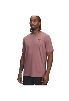 Camiseta Under Armour Pjt Rck Smpl Brnd Ss Hombre-Vino Tinto