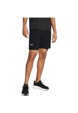 Pantaloneta Under Armour Launch 7 2N1 Hombre-Negro Under Armour