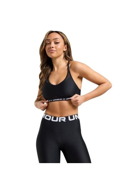 Top Under Armour Crossback Low Mujer-Negro