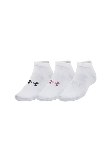 Medias Under Armour Essential Lw Cut 3Pk -Blanco