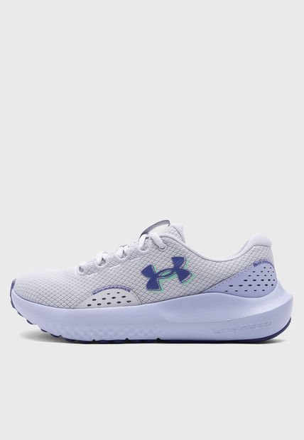 Tenis Running Gris-Lila UNDER ARMOUR Charged Surge 4