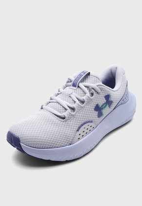 Tenis Running Gris-Lila UNDER ARMOUR Charged Surge 4