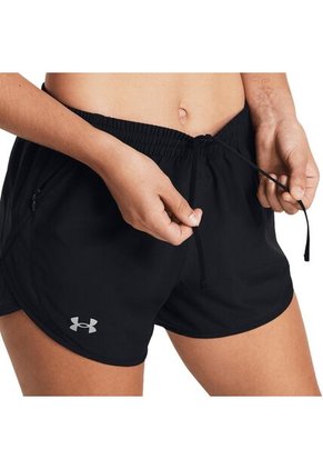 Short Under Armour Fly By 3 Mujer-Negro