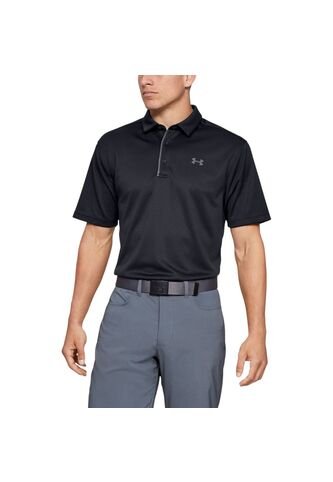 Camiseta Polo Under Armour Tec Hombre-Negro Under Armour