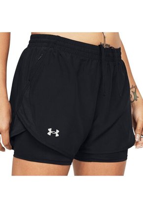 Short Under Armour Fly By 2-In-1 Shorts Mujer-Negro