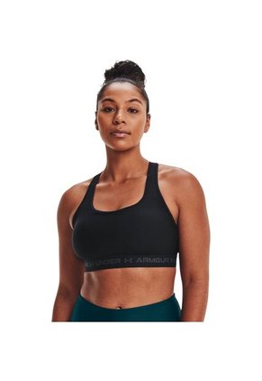 Top Under Armour Crossback Mid Mujer-Negro