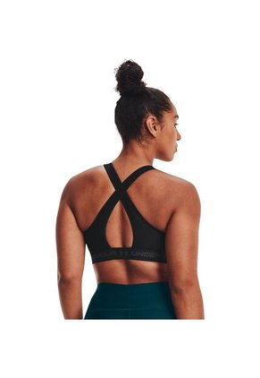 Top Under Armour Crossback Mid Mujer-Negro