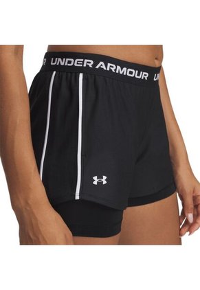 Short Under Armour Tch Ply Up 2N1 Mujer-Negro