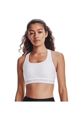 Top Under Armour Crossback Mid Mujer-Blanco Under Armour