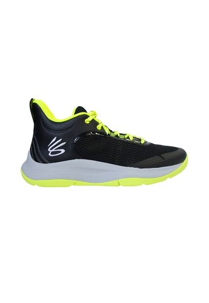 Tenis Negro-Verde Under Armour Curry 3