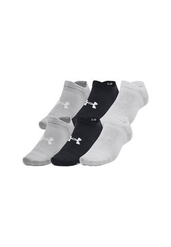 Medias Under Armour Essential No Shw 6Pk-Negro/Gris/Blanco Under Armour