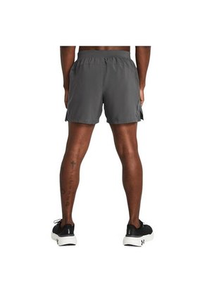 Pantaloneta Under Armour Launch 5 Hombre-Gris