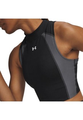 Camiseta Sin Manga Under Armour Hg Rib Tank Mujer-Negro