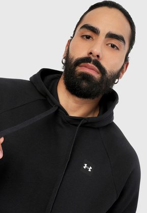 Hoodie Negro-Blanco UNDER ARMOUR UA Rival Fleece