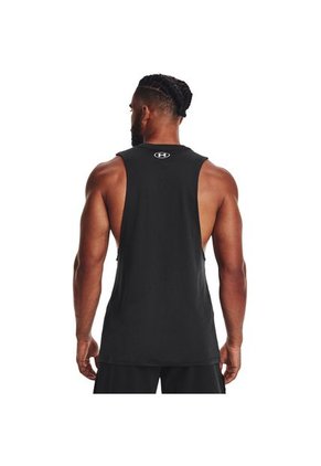 Camiseta Esqueleto Under Armour Rock Bull Tank-Negro
