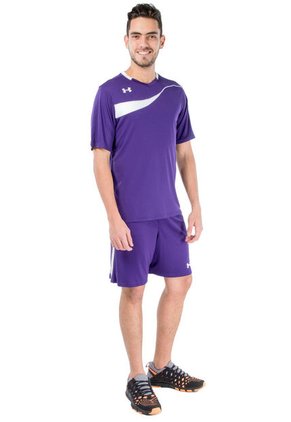 Pantaloneta Under Armour Chaos Short Purpura-Blanco