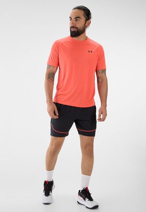 Pantaloneta Negro-Naranja Neón UNDER ARMOUR Challenger Pro