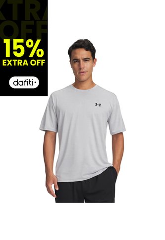 Camiseta Manga Corta Hombre Under Armour Tech Vent Gris Under Armour Under Armour