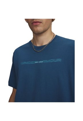 Camiseta Hombre Under Armour UA M BLUR WM SS Azul Under Armour