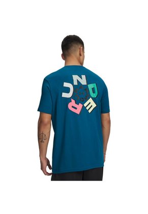 Camiseta Hombre Under Armour UA M RADIAL WM SS Azul Under Armour