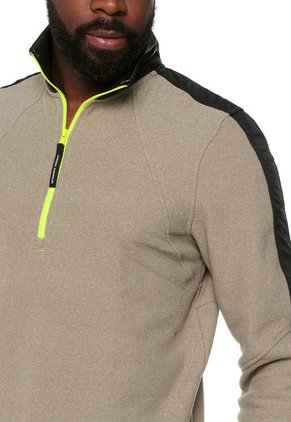 Buzo Caqui-Negro Under Armour SPORTSTYLE MICROFLEECE
