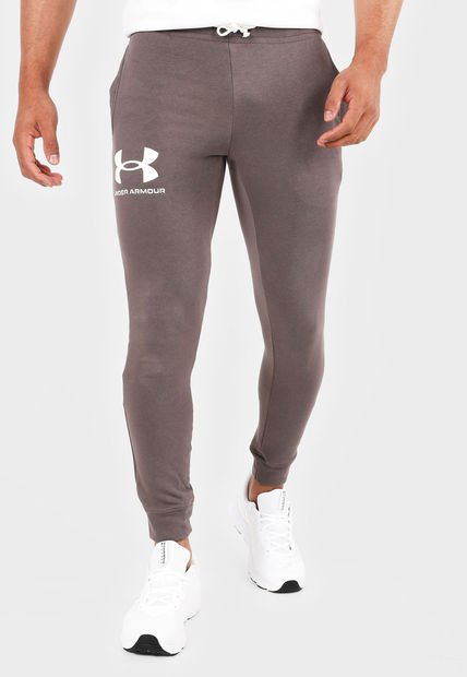 Pantalón Sudadera Café-Blanco UNDER ARMOUR Rival Terry